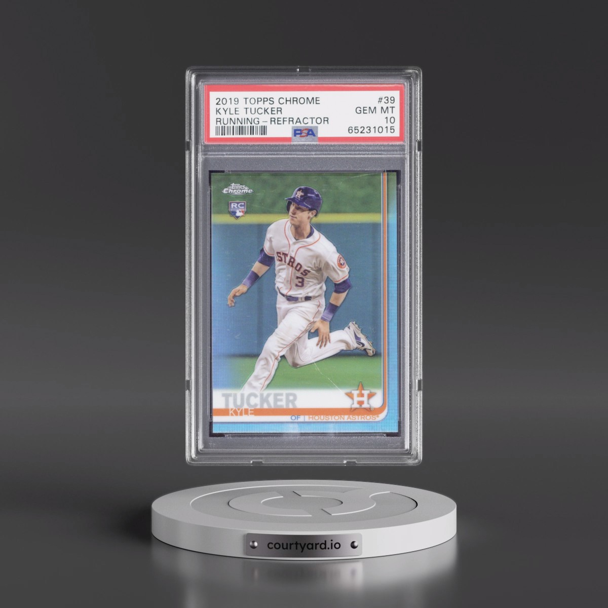 2019 Topps Chrome #39 Kyle Tucker - Refractor (PSA 10 GEM MINT)
