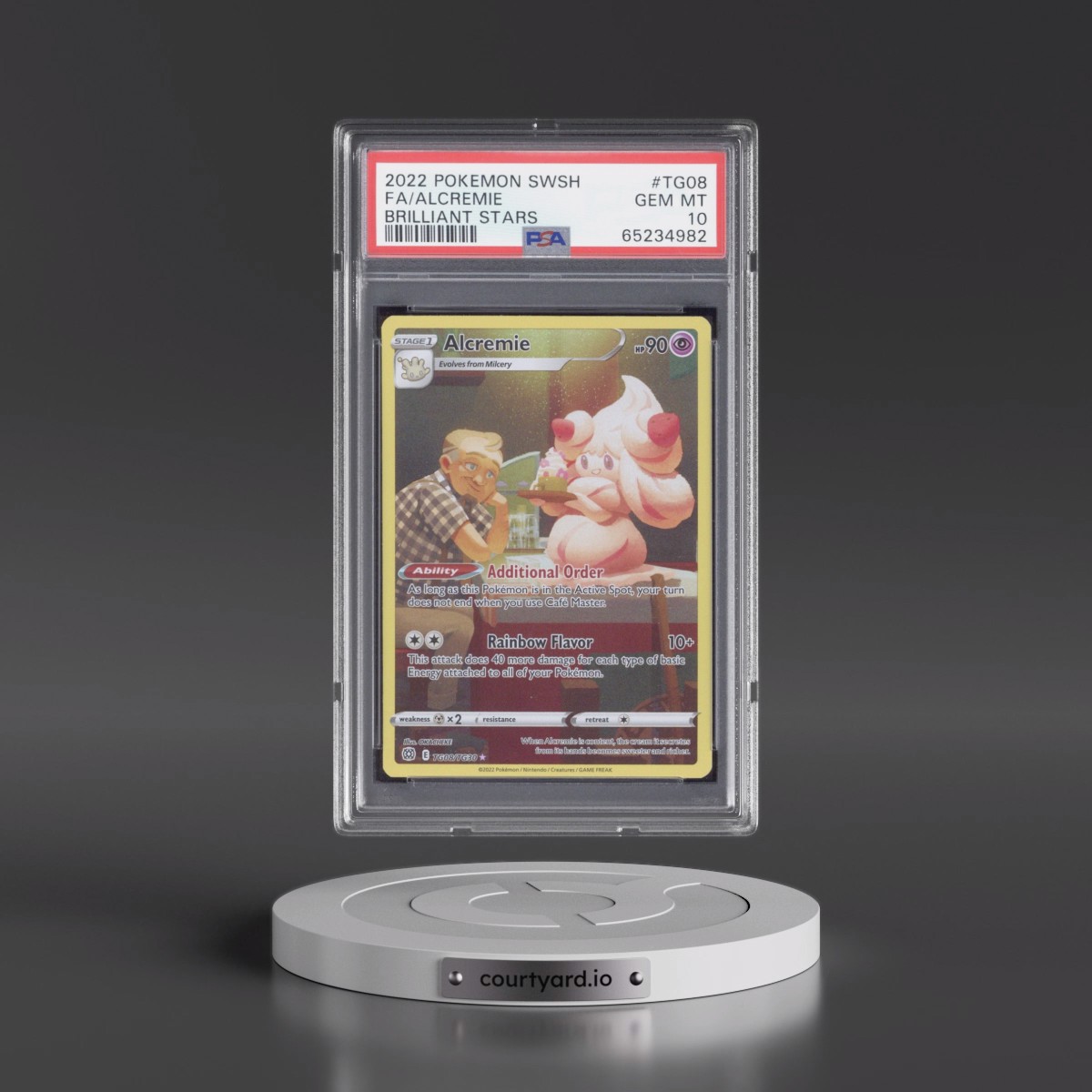 2022 Pokémon Sword & Shield Brilliant Stars #TG08 Alcremie - Full Art (PSA 10 GEM MINT)
