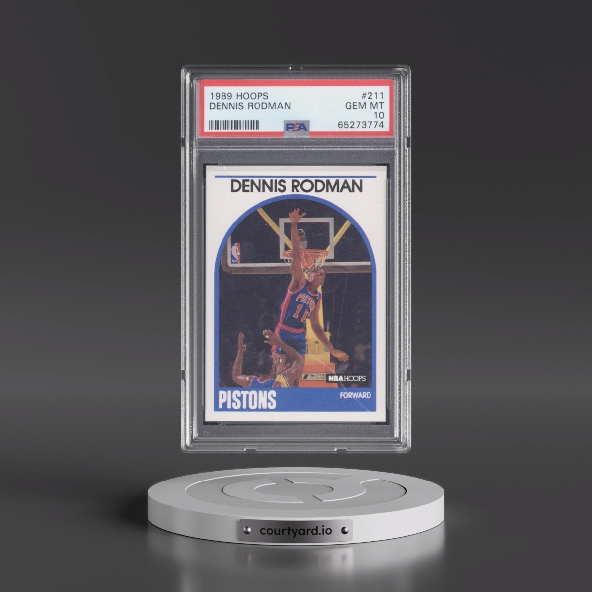 1989 Hoops Dennis Rodman #211 PSA 10