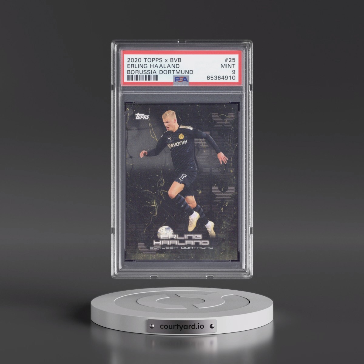 2020 Topps X Bvb Borussia Dortmund #25 Erling Haaland (PSA 9 MINT)