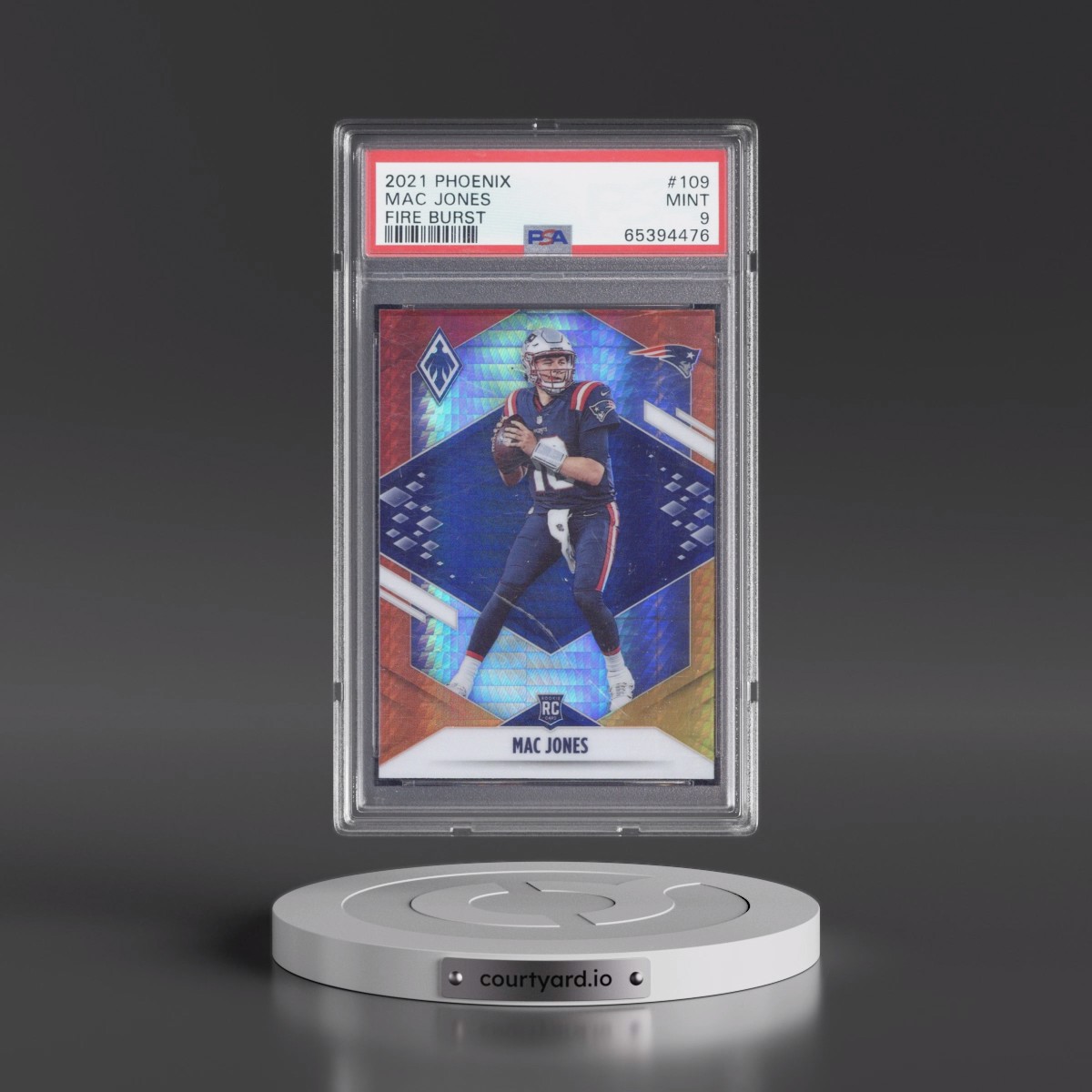 2021 Panini Phoenix Mac Jones - Fire Burst #109 PSA 9
