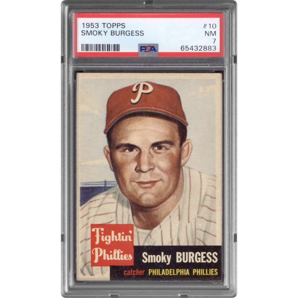 1953 Topps #10 Smoky Burgess (PSA 7 NM)