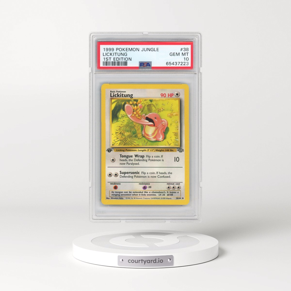 1999 Pokémon Jungle #38 Lickitung - 1st Edition (PSA 10 GEM MINT)