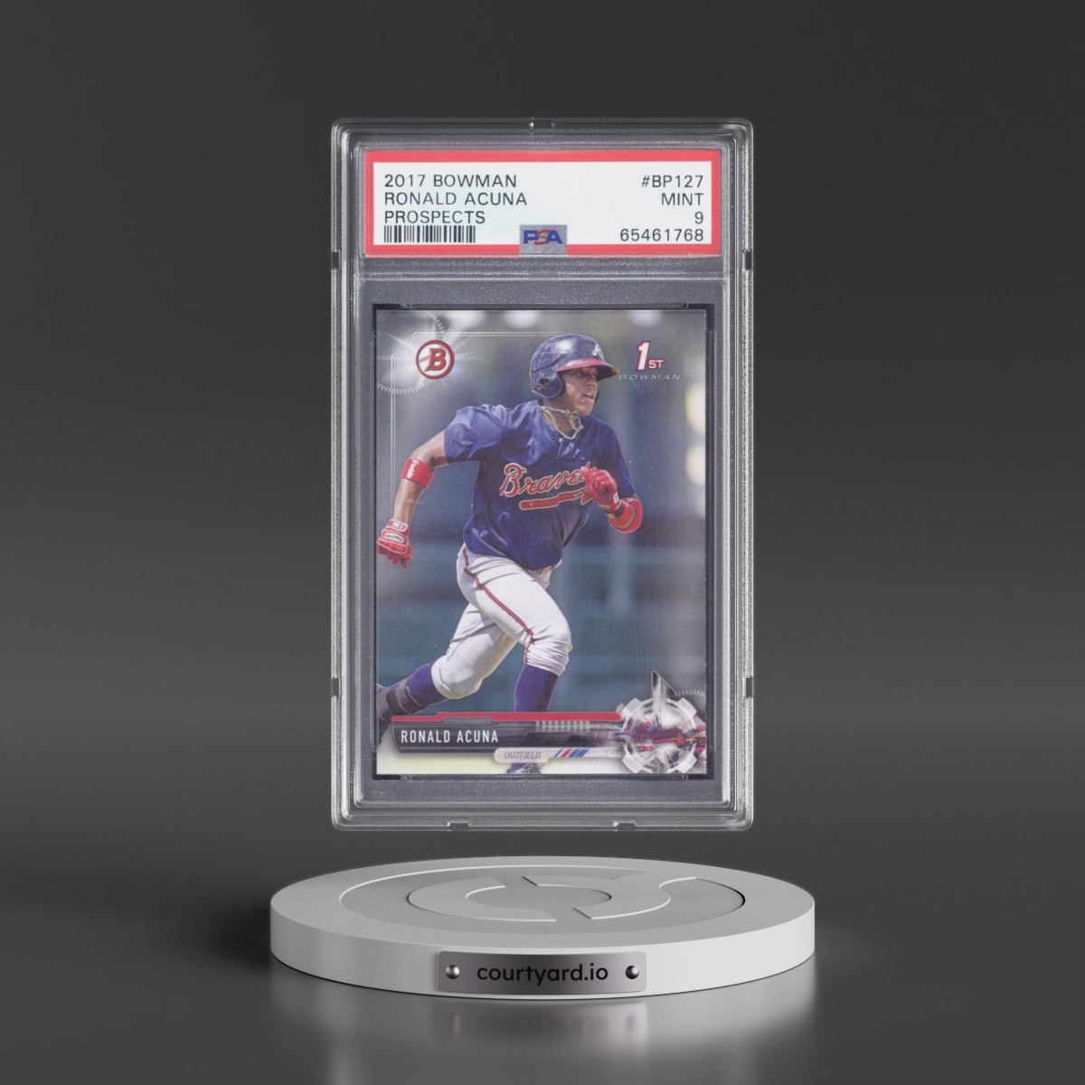 2017 Bowman Prospects #BP127 Ronald Acuna (PSA 9 MINT)