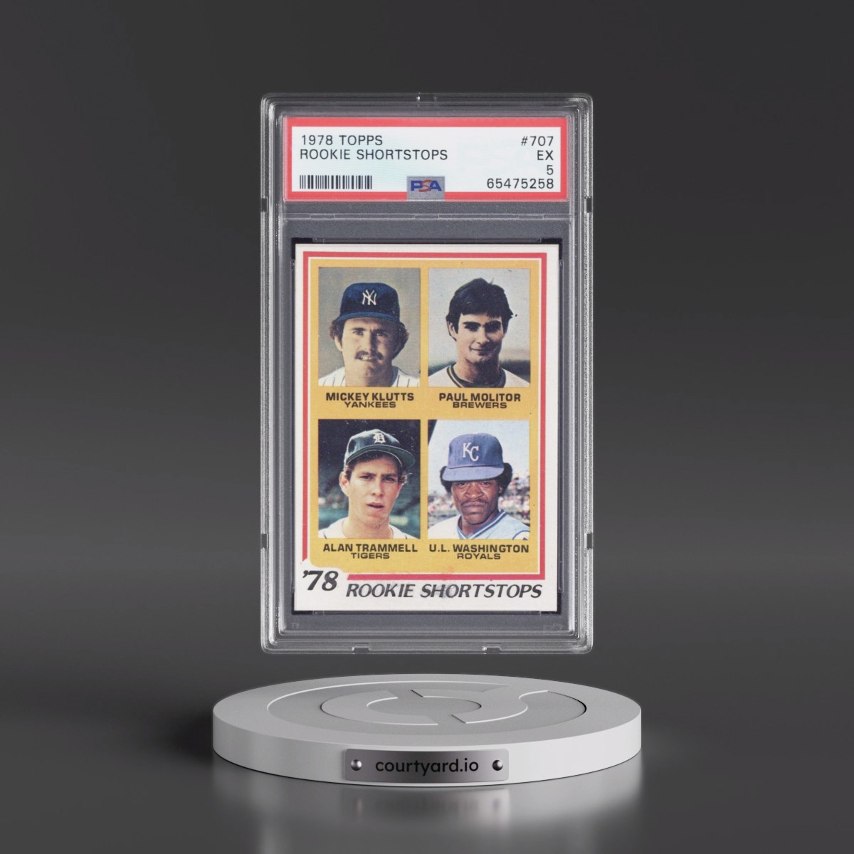 1978 Topps #707 Rookie Shortstops (PSA 5 EX)