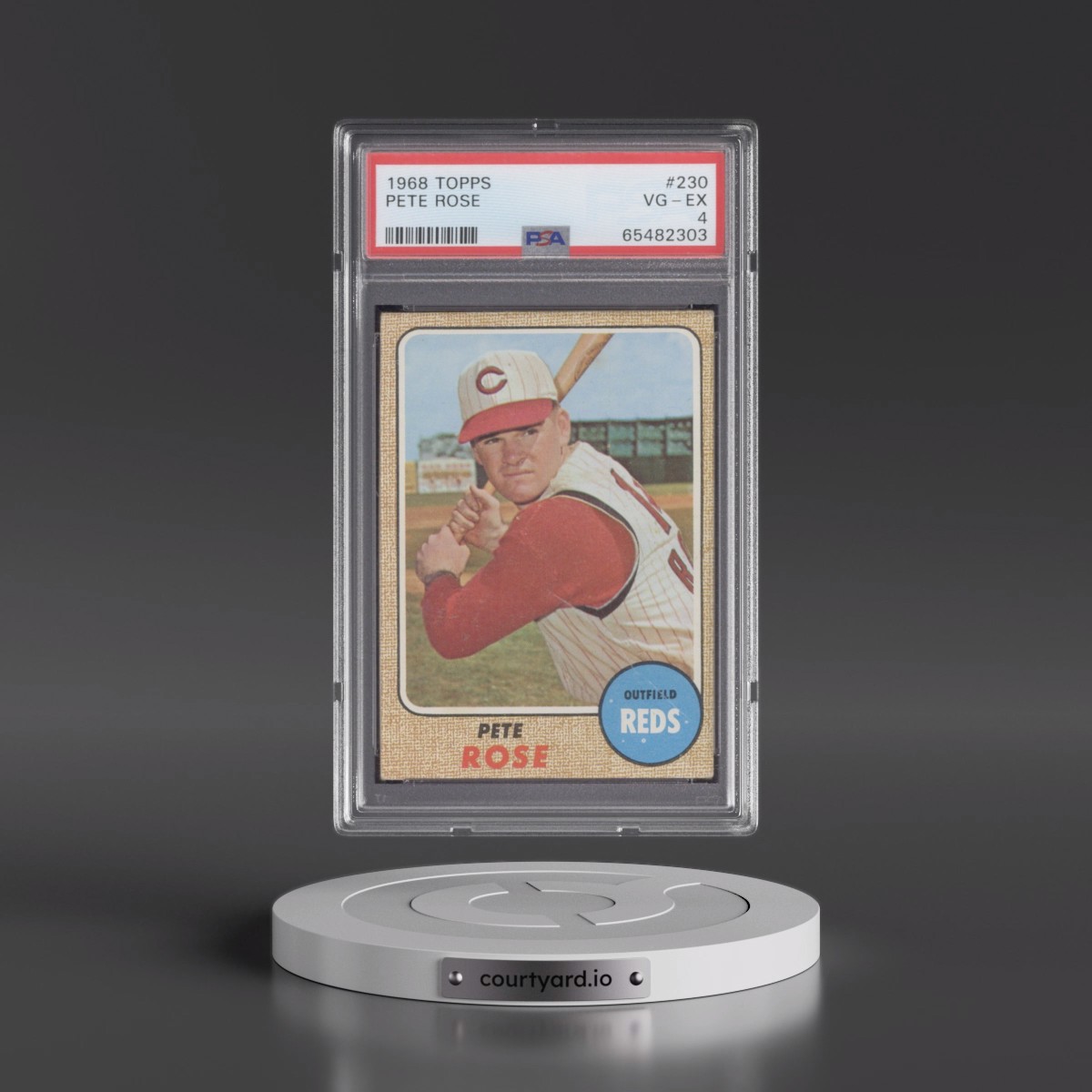 1968 Topps #230 Pete Rose (PSA 4 VG-EX)