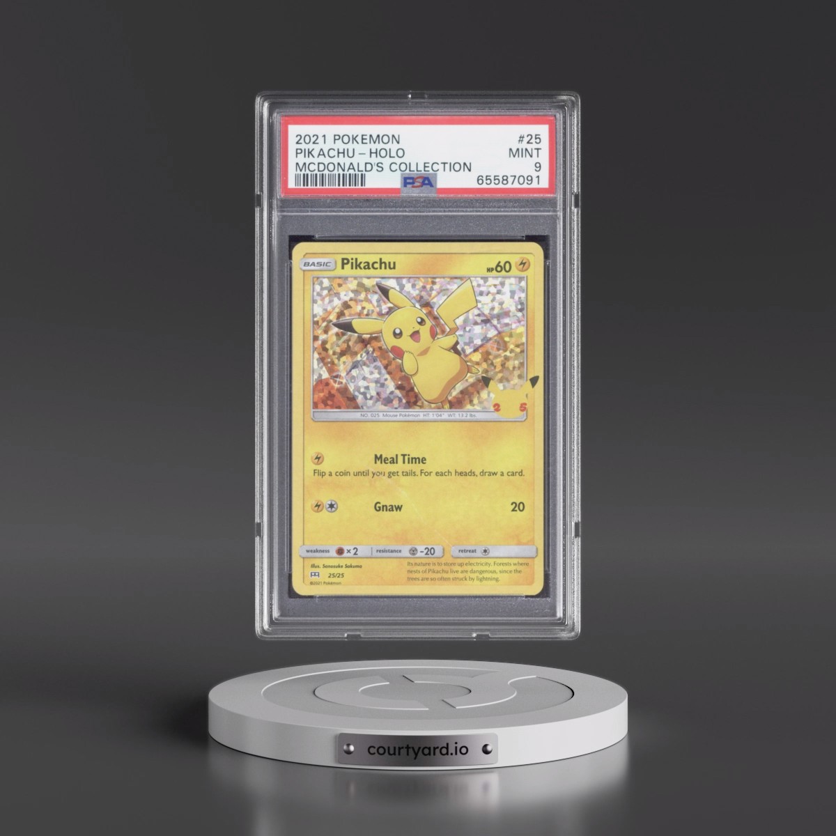 2021 Pokémon Mcdonald's Collection #25 Pikachu - Holo (PSA 9 MINT)