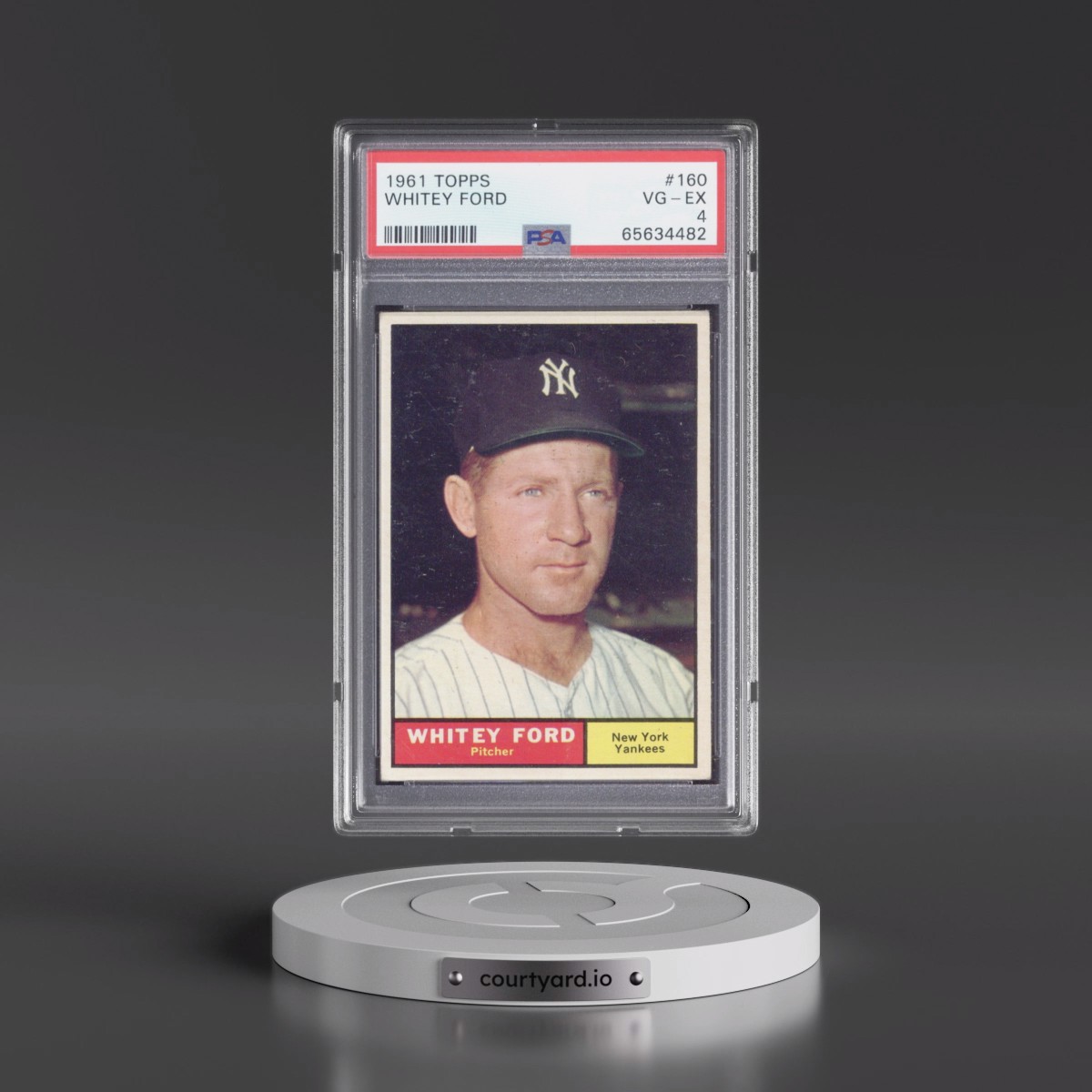 1961 Topps #160 Whitey Ford (PSA 4 VG-EX)