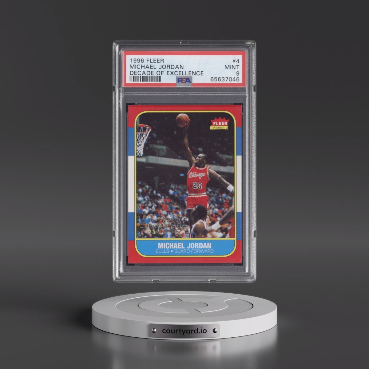1996 Fleer Decade of Excellence #4 Michael Jordan (PSA 9 MINT)