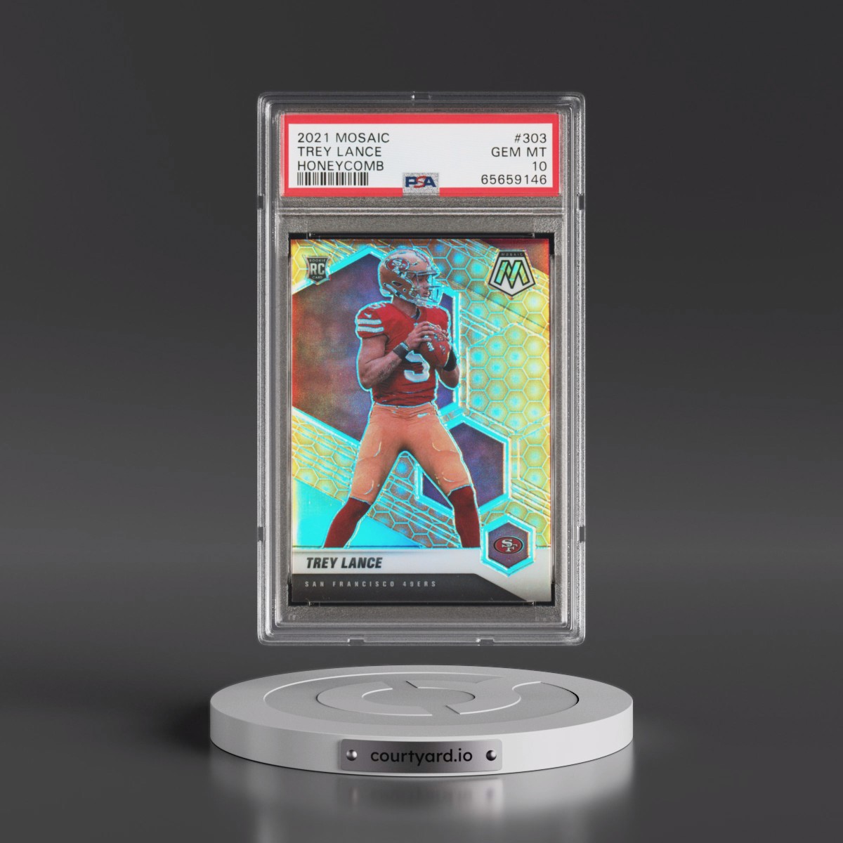 2021 Panini Mosaic Trey Lance - Honeycomb #303 PSA 10