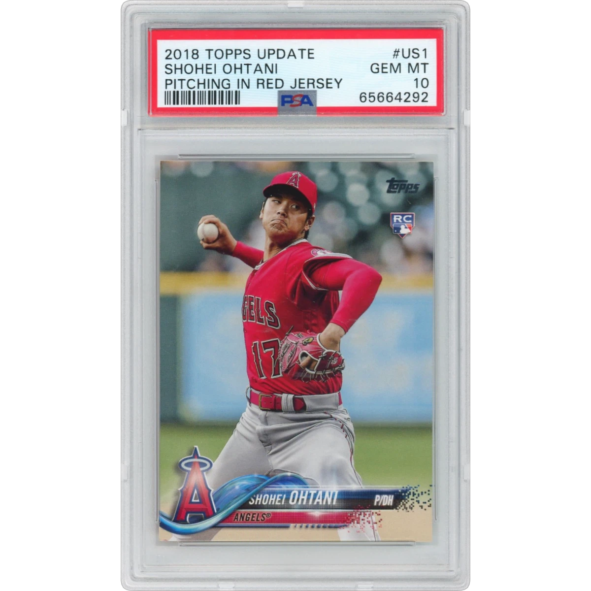 2018 Topps Update #US1 Shohei Ohtani (PSA 10 GEM MINT)
