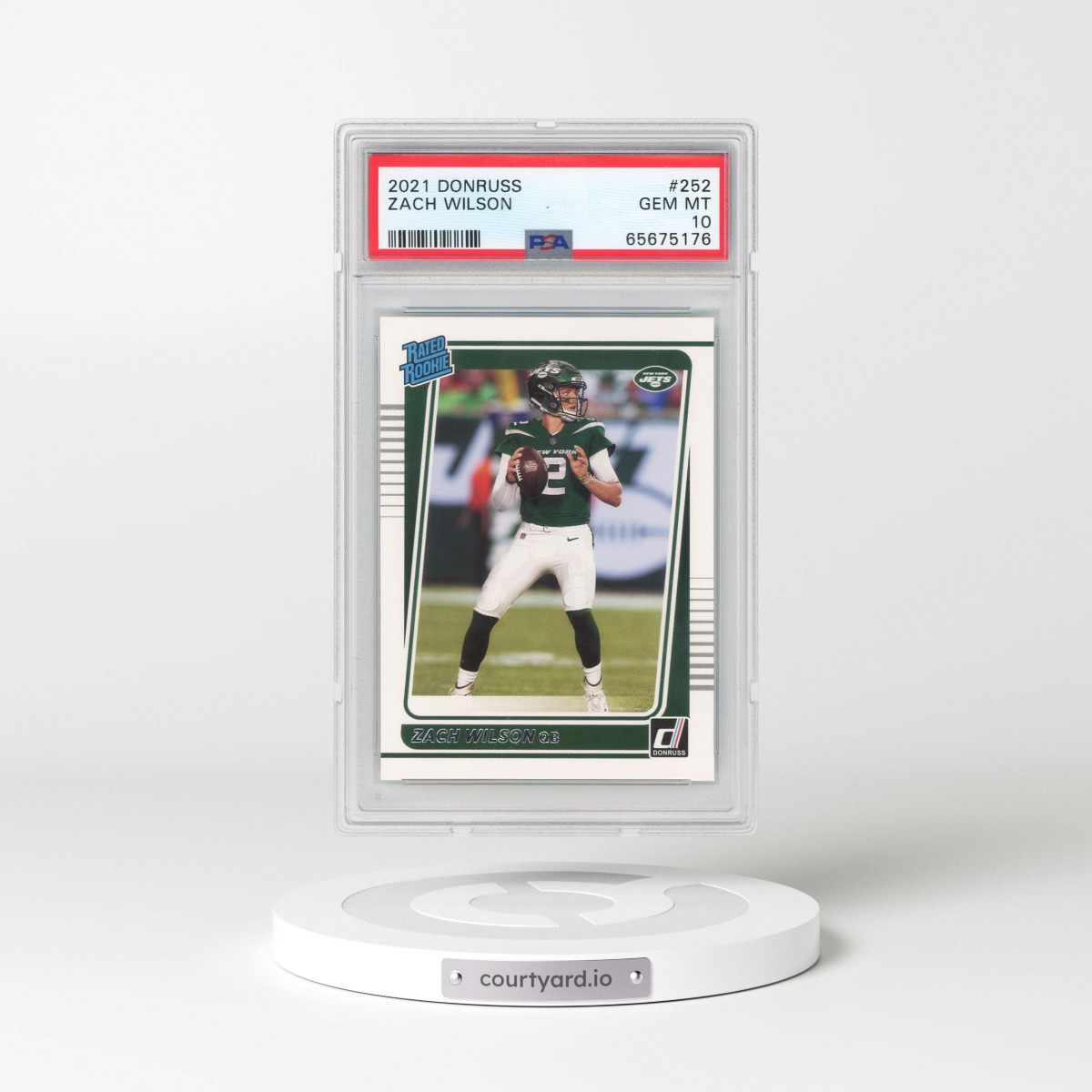 2021 Panini Donruss #252 Zach Wilson (PSA 10 GEM MINT)