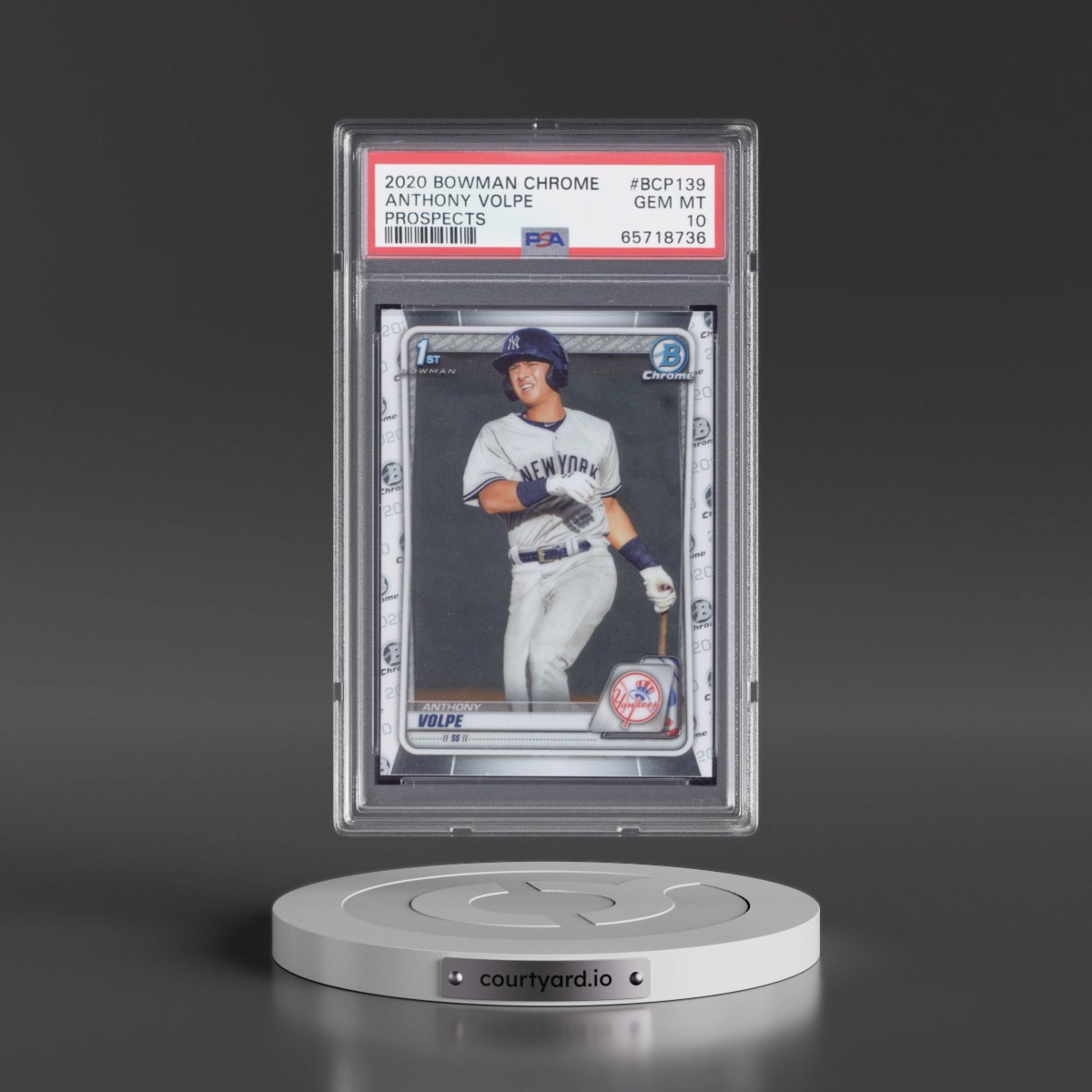 2020 Bowman Chrome Prospects #BCP139 Anthony Volpe (PSA 10 GEM MINT)
