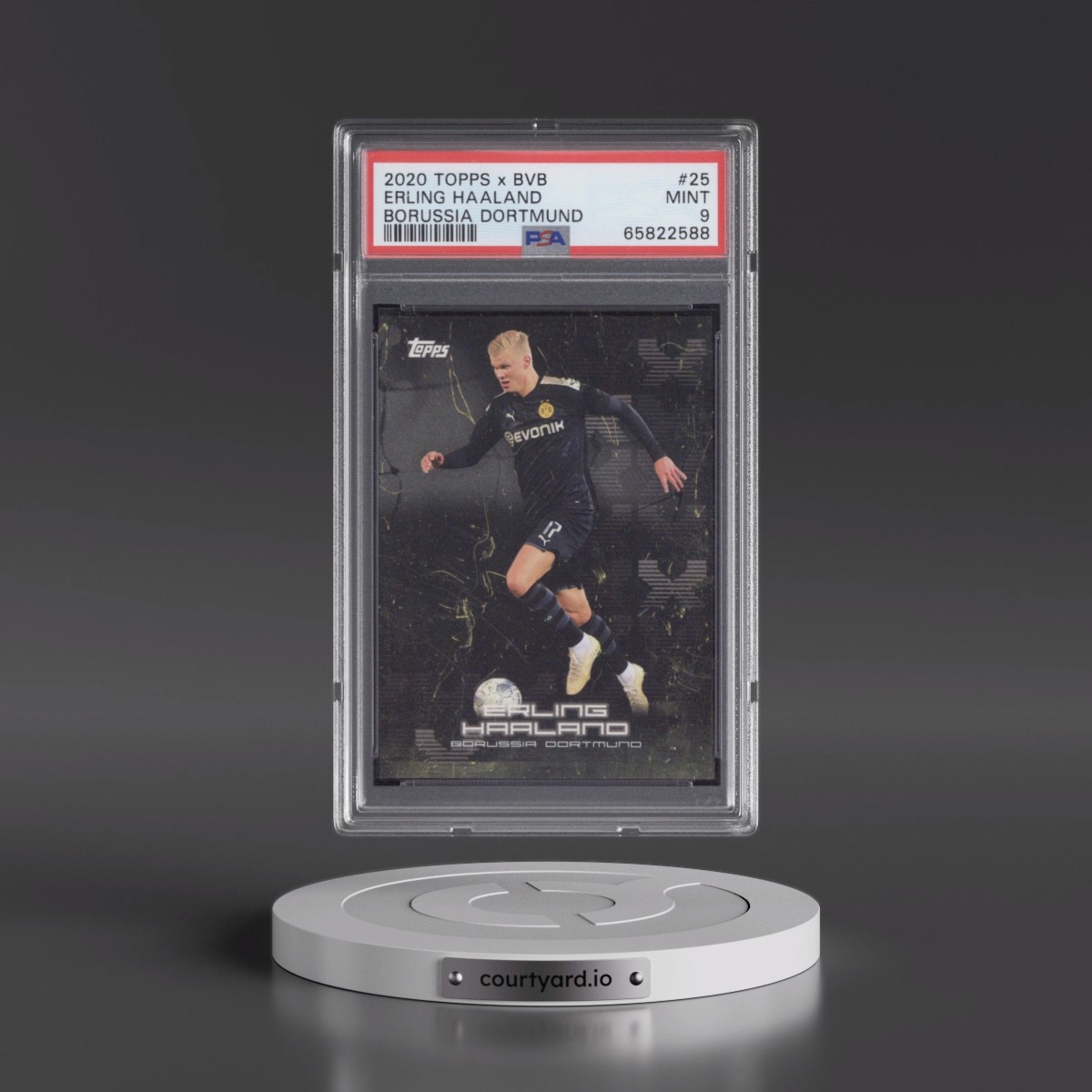 2020 Topps X Bvb Borussia Dortmund #25 Erling Haaland (PSA 9 MINT)