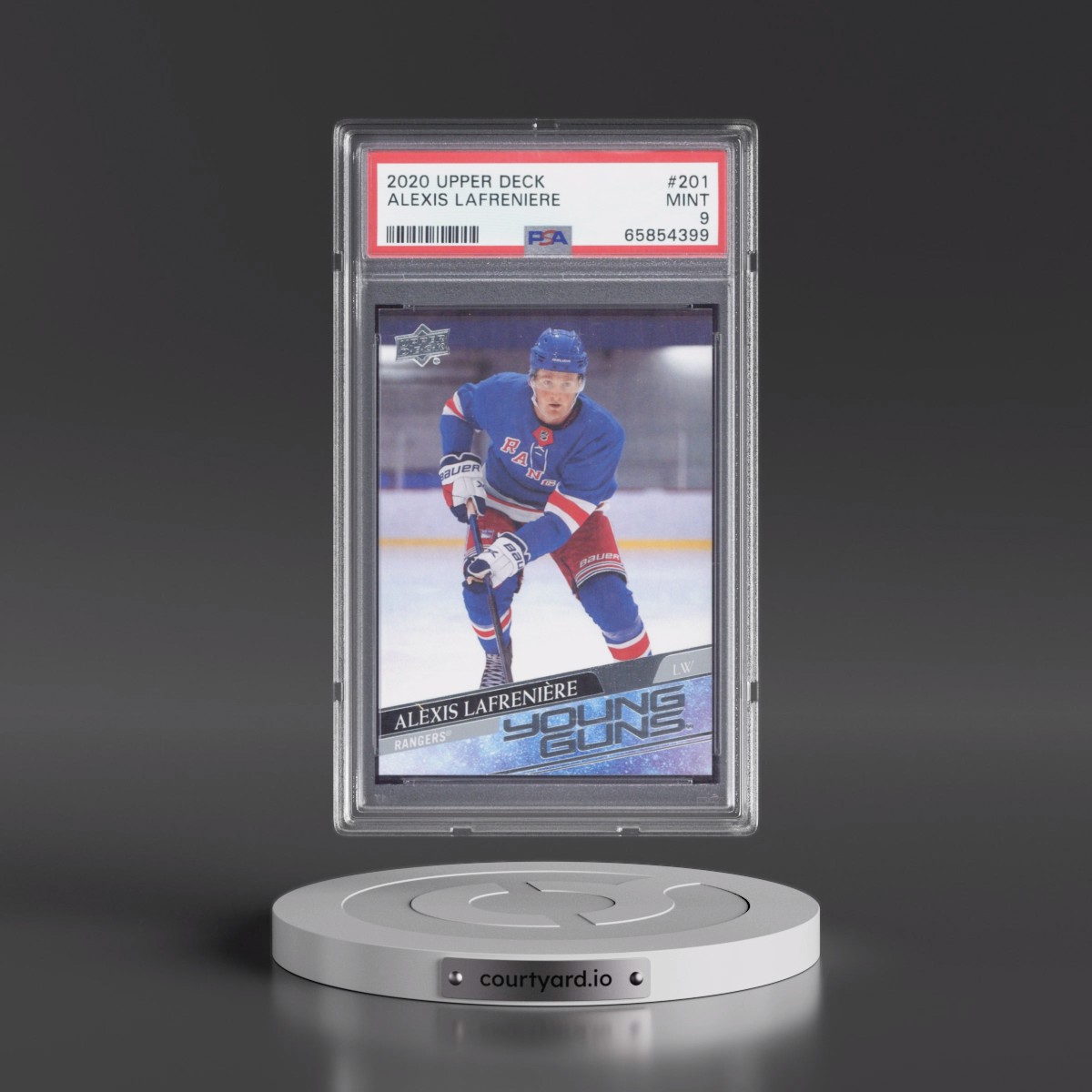 2020 Upper Deck Alexis Lafreniere #201 PSA 9