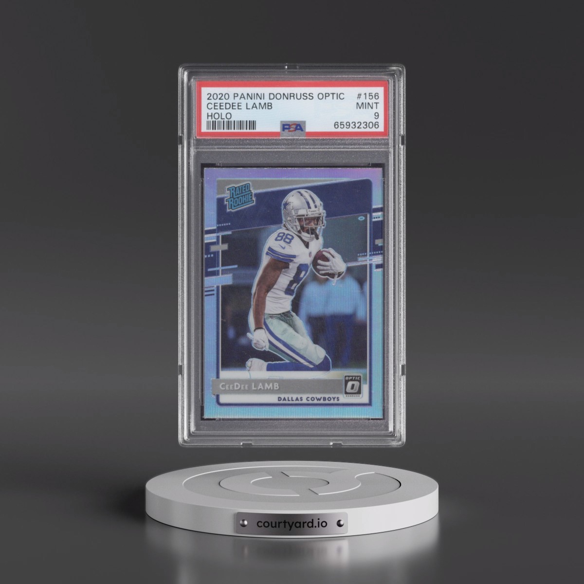 2020 Panini Donruss Optic #156 Ceedee Lamb - Holo (PSA 9 MINT)