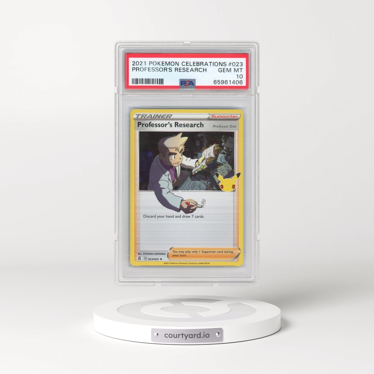 2021 Pokémon Celebrations #023 Professor's Research (PSA 10 GEM MINT)