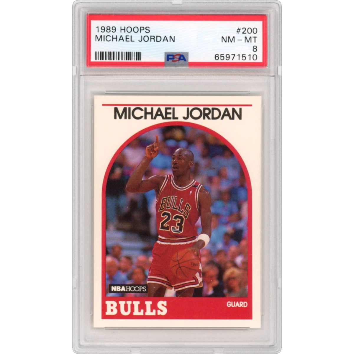 1989 Hoops #200 Michael Jordan (PSA 8 NM-MT)