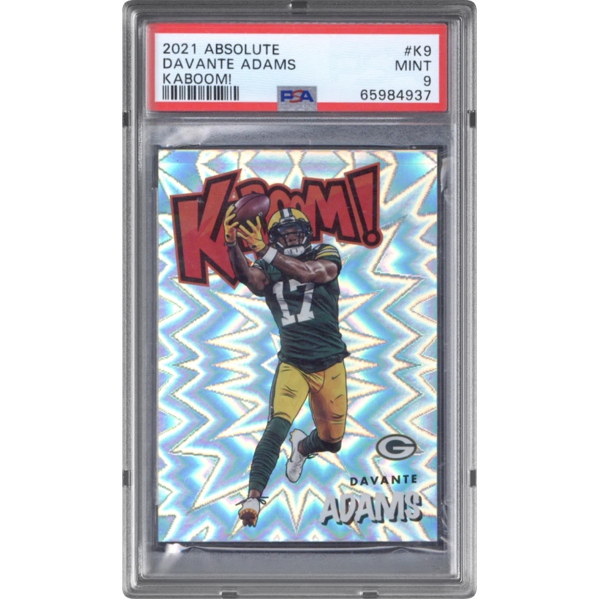 2021 Panini Absolute Kaboom! #K9 Davante Adams (PSA 9 MINT)