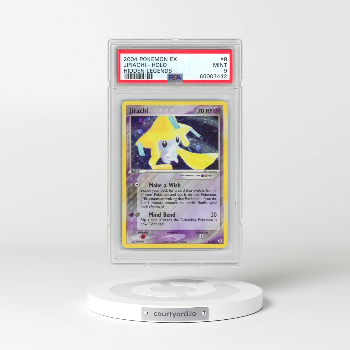 2004 Pokémon EX Hidden Legends #8 Jirachi - Holo (PSA 9 MINT)