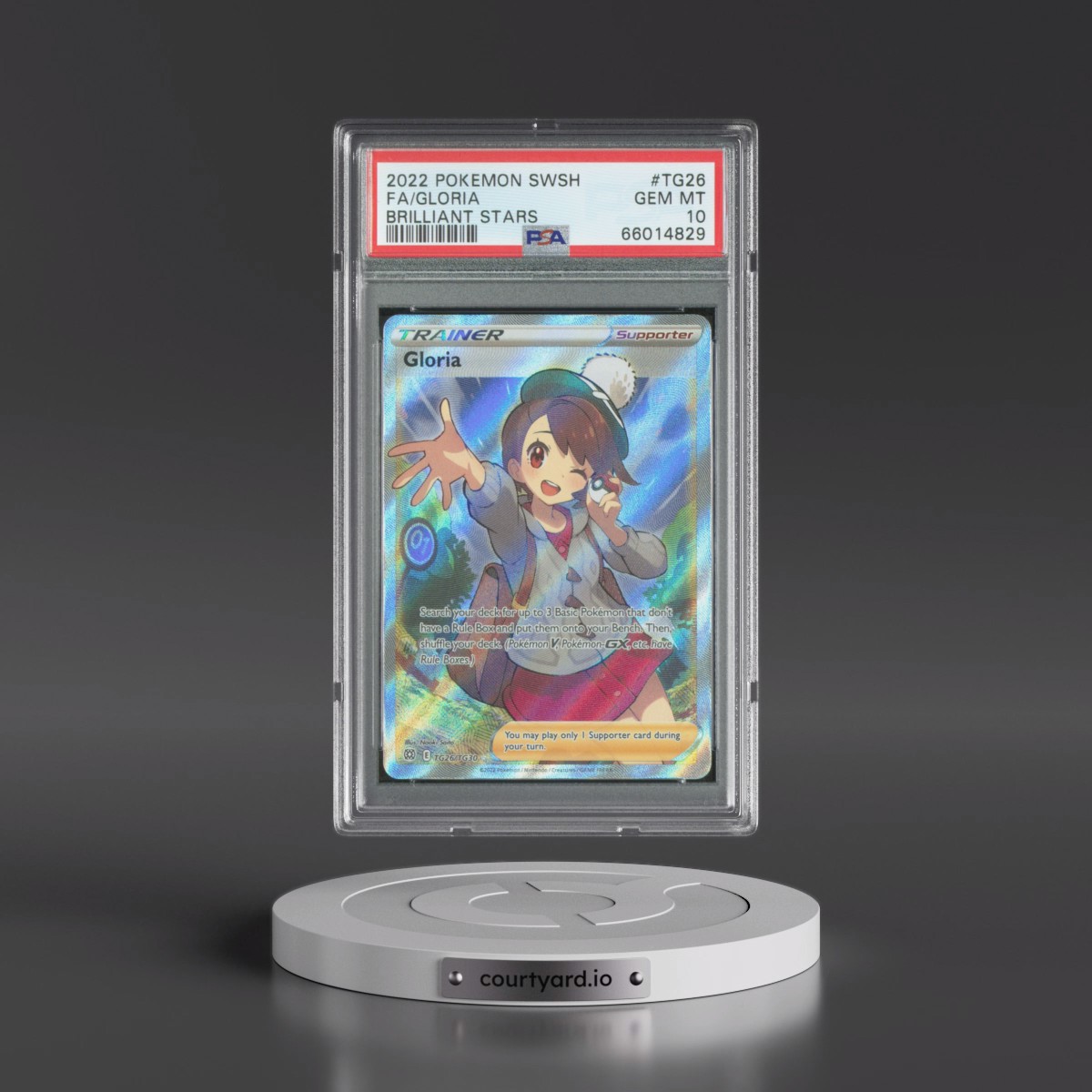 2022 Pokémon Sword & Shield Brilliant Stars #TG26 Gloria - Full Art (PSA 10 GEM MINT)