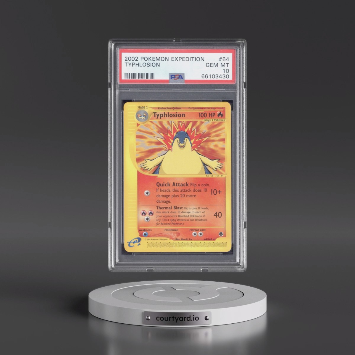 2002 Pokémon Expedition #64 Typhlosion (PSA 10 GEM MINT)