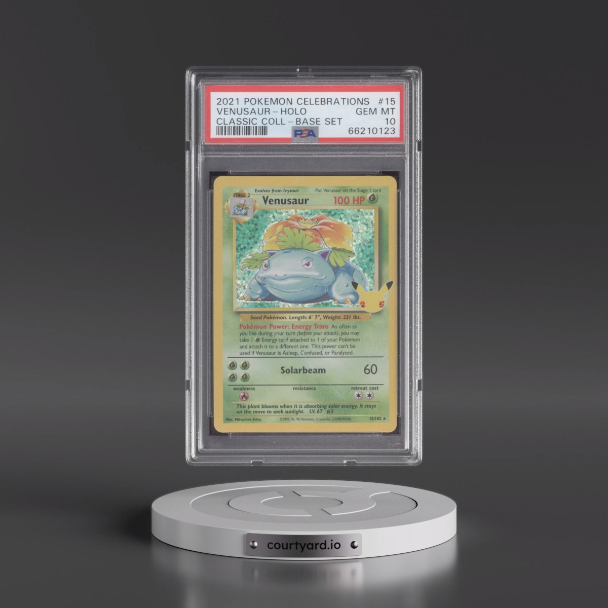2021 Pokémon Celebrations Classic Collection #15 Venusaur - Holo (PSA 10 GEM MINT)