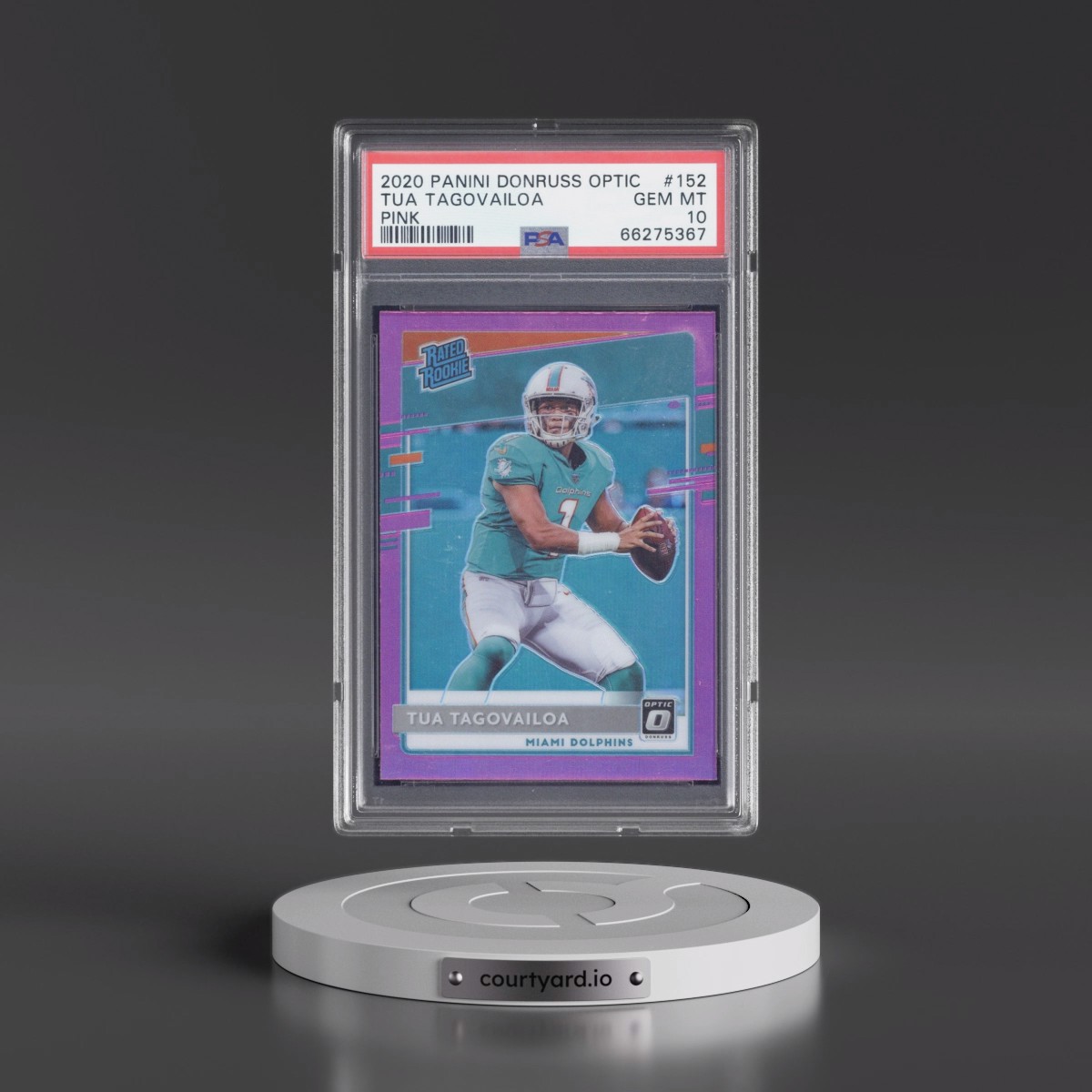 2020 Panini Donruss Optic Tua Tagovailoa - Pink #152 PSA 10