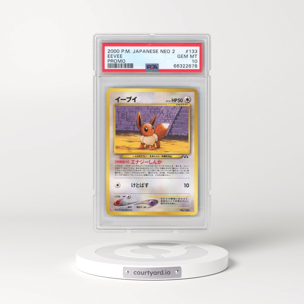 2000 Pokémon Neo 2 Promo #133 Eevee - Promo (PSA 10 GEM MINT)