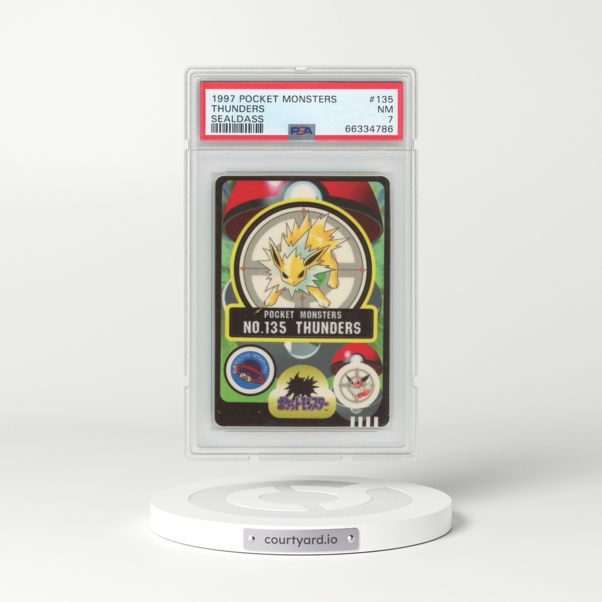 1997 Japanese Sealdass Series 1 #135 Thunders (PSA 7 NM)