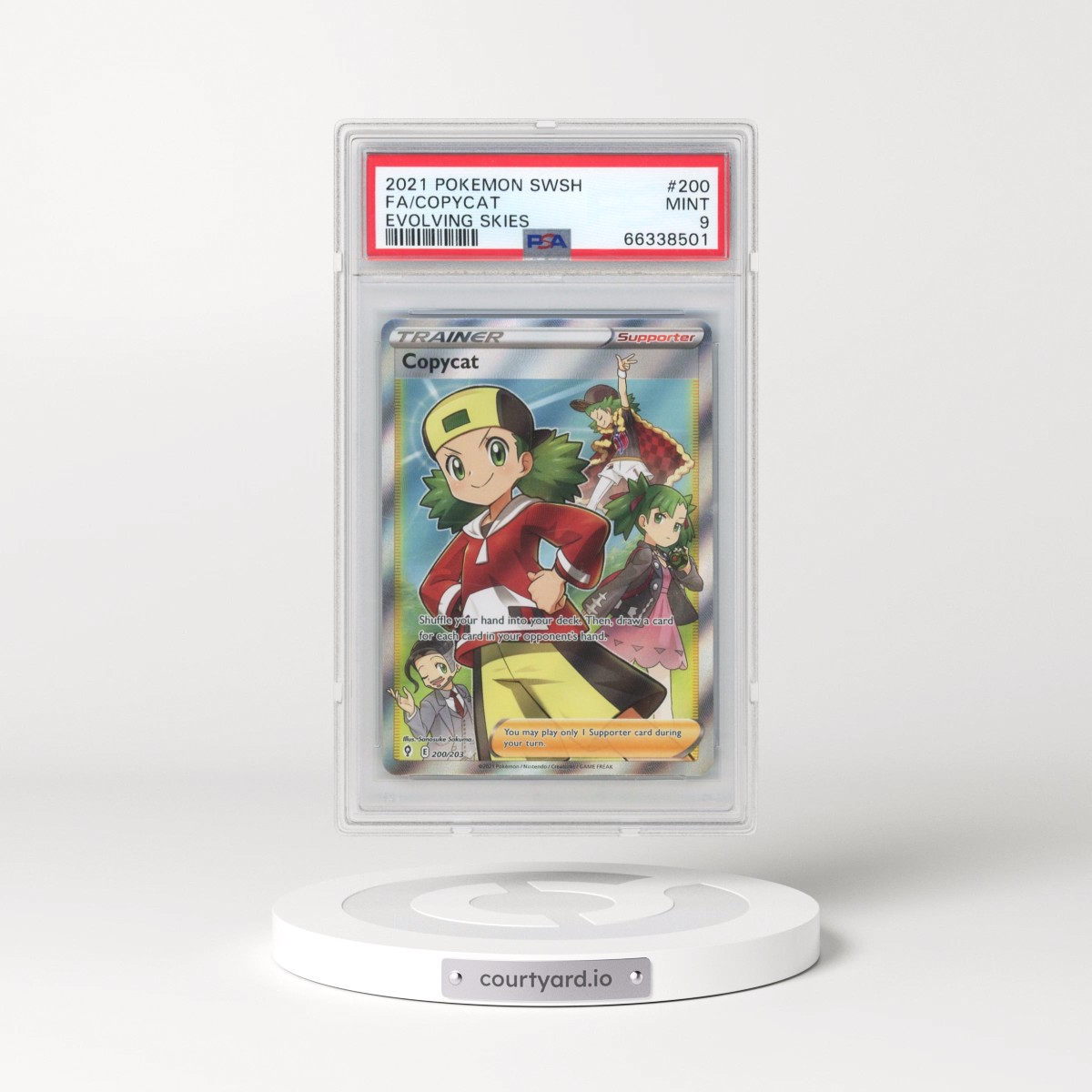 2021 Pokémon Sword & Shield Evolving Skies #200 Copycat - Full Art (PSA 9 MINT)