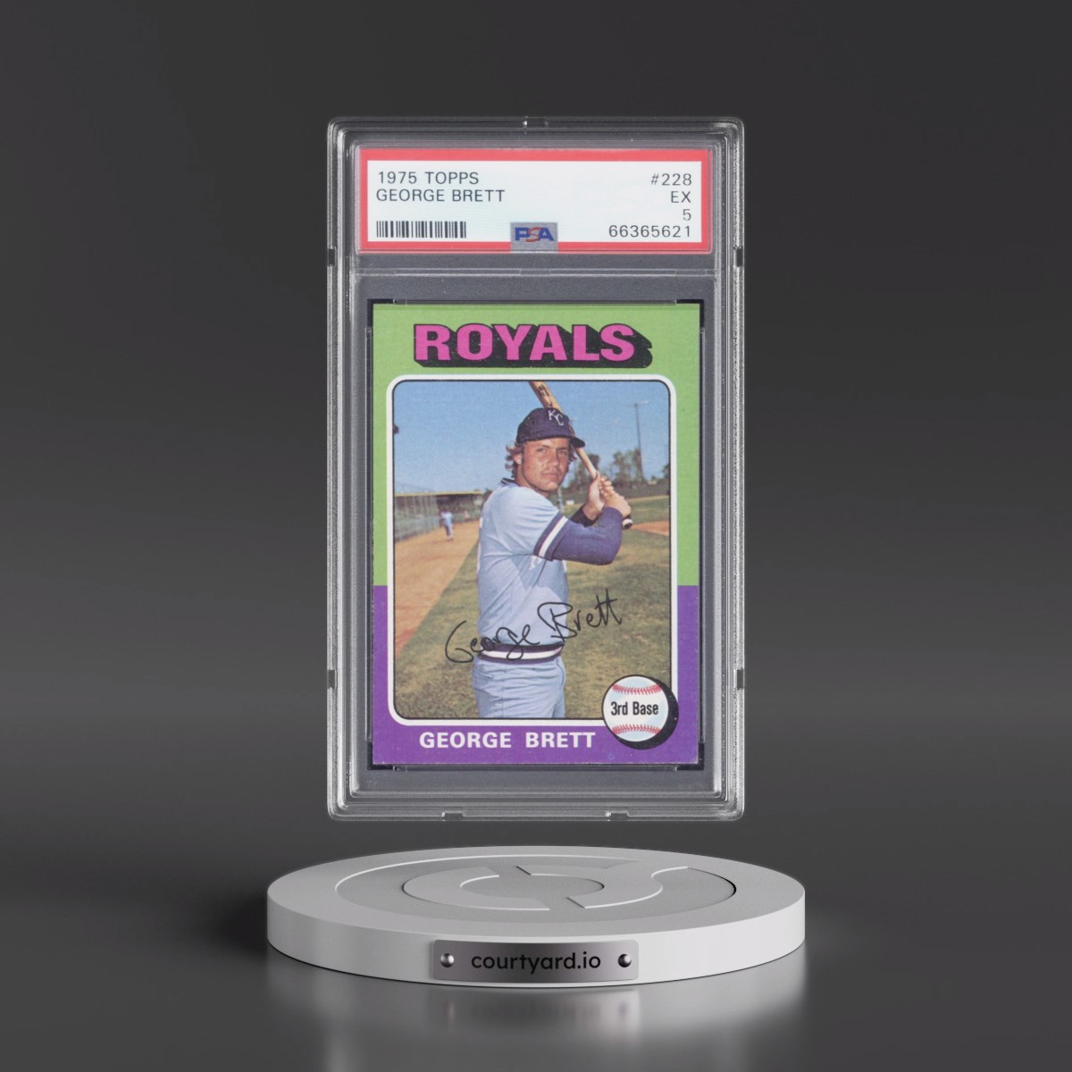 1975 Topps #228 George Brett (PSA 5 EX)