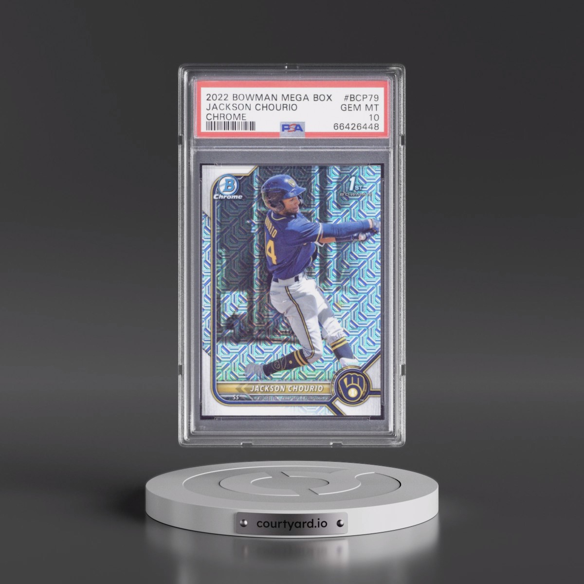 2022 Bowman Mega Box Chrome #79 Jackson Chourio (PSA 10 GEM MINT)