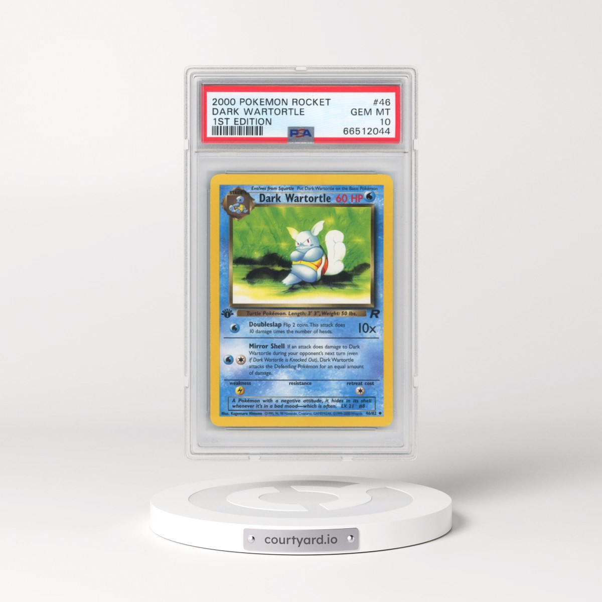 2000 Pokémon Rocket #46 Dark Wartortle - 1st Edition (PSA 10 GEM MINT)