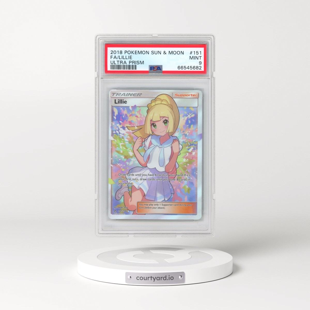 2018 Pokémon Sun & Moon Ultra Prism #151 Lillie - Full Art (PSA 9 MINT)