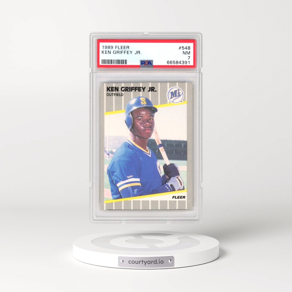 1989 Fleer #548 Ken Griffey Jr (PSA 7 NM)