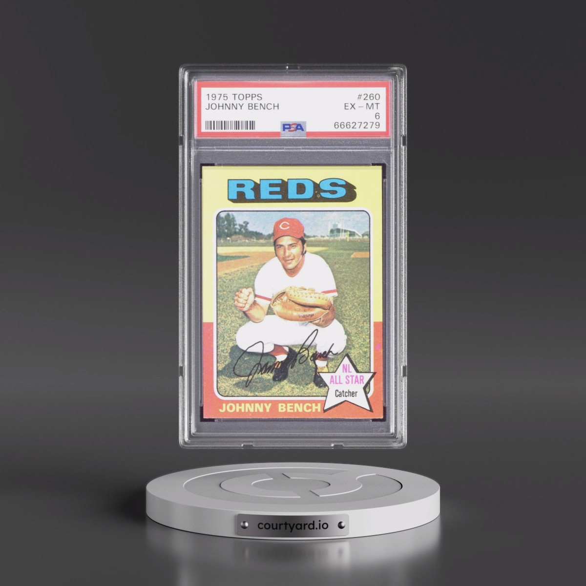 1975 Topps #260 Johnny Bench (PSA 6 EX-MT)