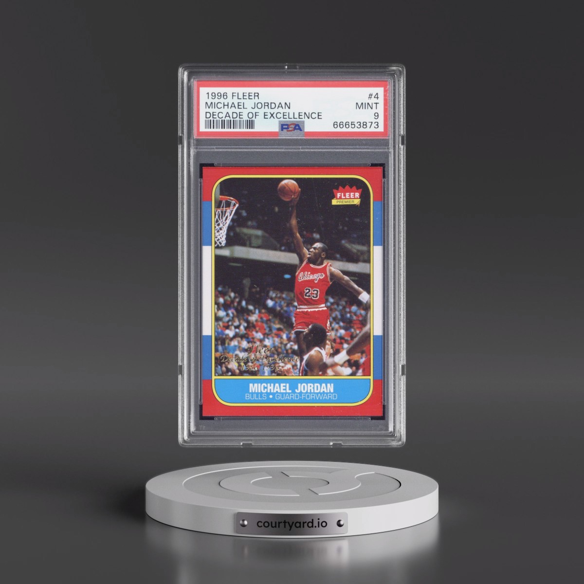 1996 Fleer Decade of Excellence #4 Michael Jordan (PSA 9 MINT)