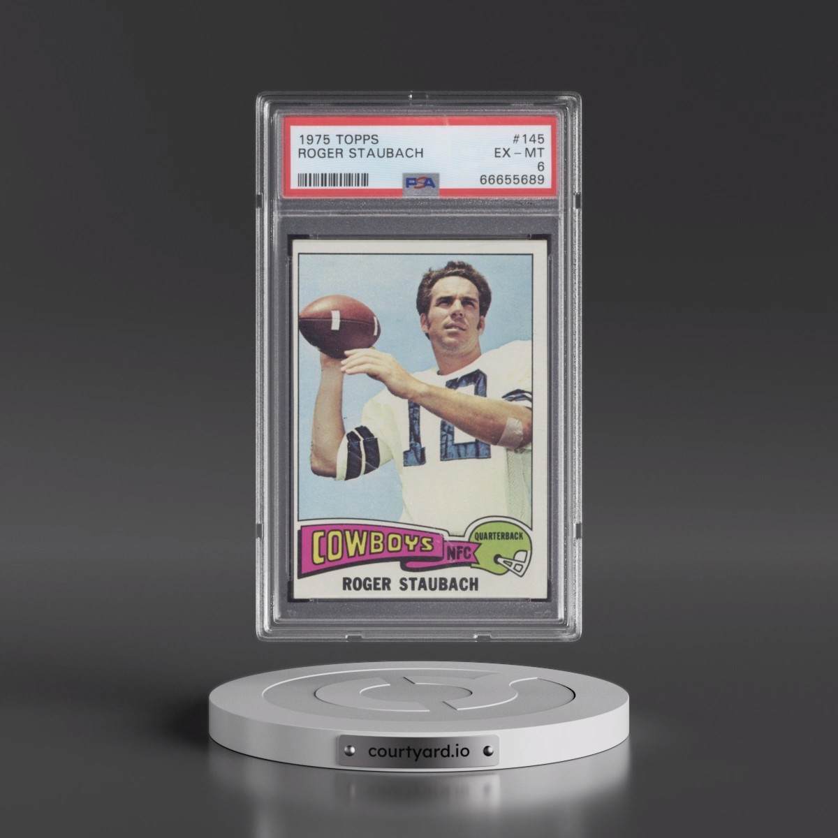 1975 Topps #145 Roger Staubach (PSA 6 EX-MT)