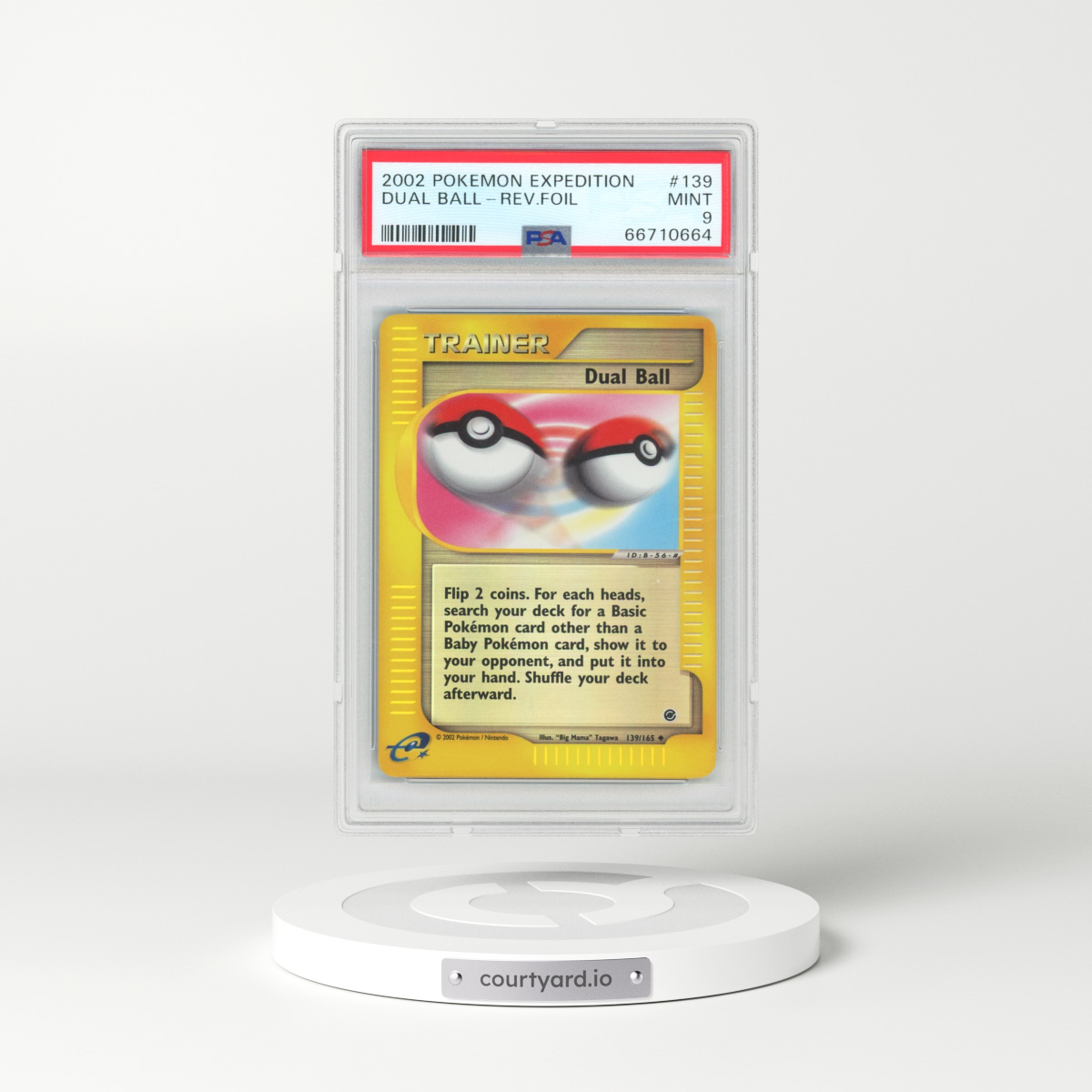 2002 Pokémon Expedition #139 Dual Ball - Reverse Foil (PSA 9 MINT)