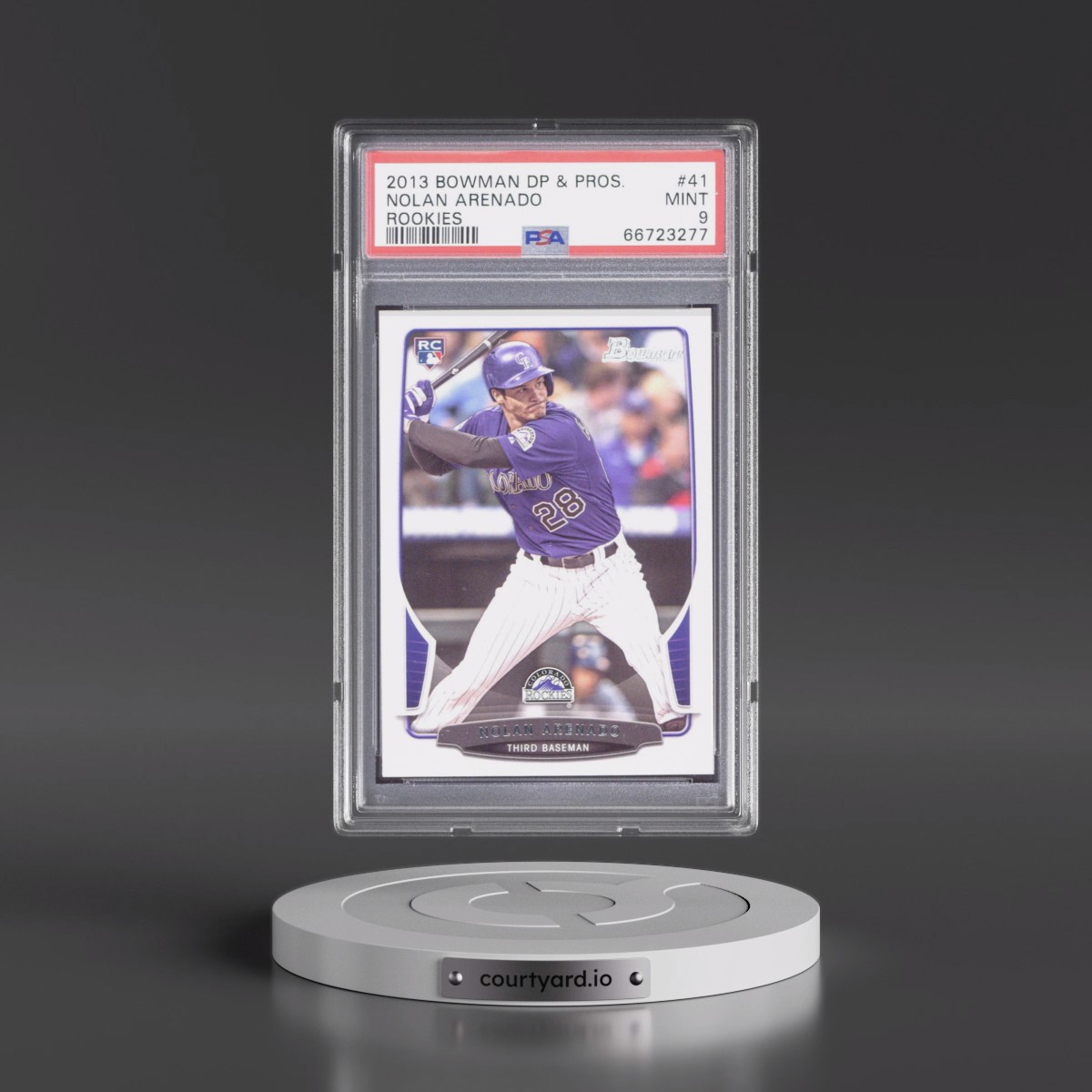 2013 Bowman Draft Picks & Prospects Rookies #41 Nolan Arenado (PSA 9 MINT)