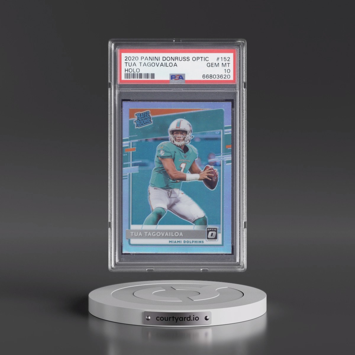 2020 Panini Donruss Optic #152 Tua Tagovailoa - Holo (PSA 10 GEM MINT)