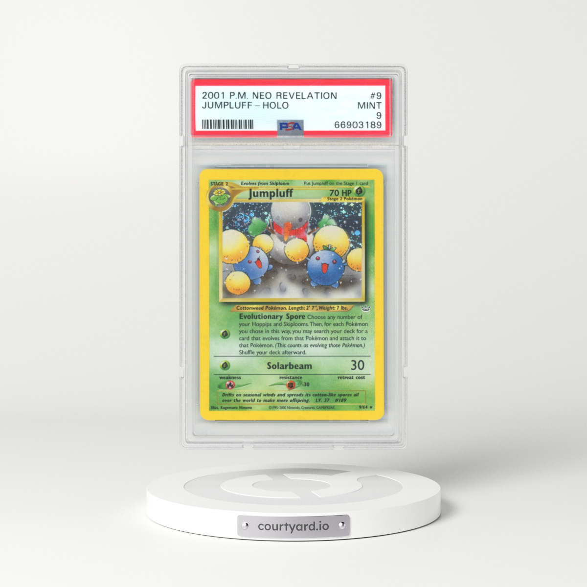 2001 Neo Revelation #9 Jumpluff (PSA 9 MINT)