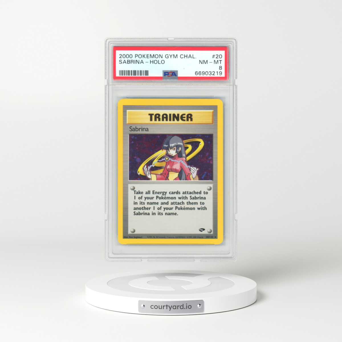 2000 Gym Challenge #20 Sabrina - Holo (PSA 8 NM-MT)