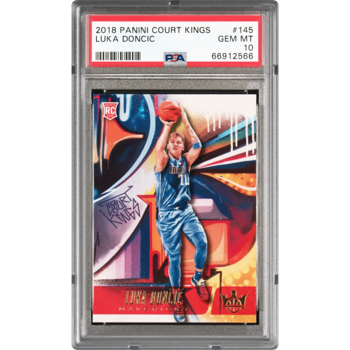 2018 Panini Court Kings #145 Luka Doncic (PSA 10 GEM MINT)