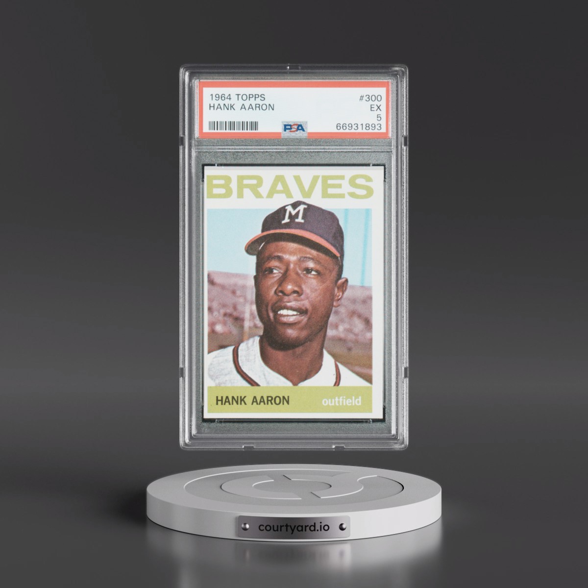 1964 Topps #300 Hank Aaron (PSA 5 EX)