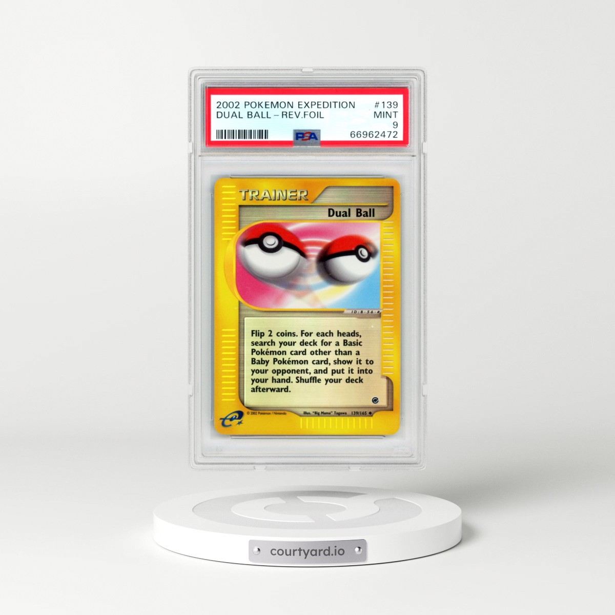 2002 Pokémon Expedition #139 Dual Ball - Reverse Foil (PSA 9 MINT)