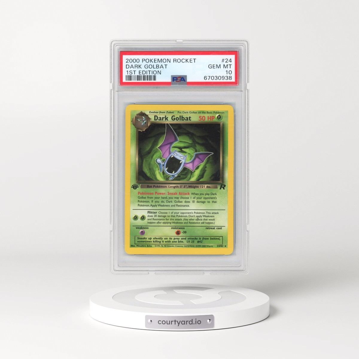 2000 Pokémon Rocket #24 Dark Golbat - 1st Edition (PSA 10 GEM MINT)