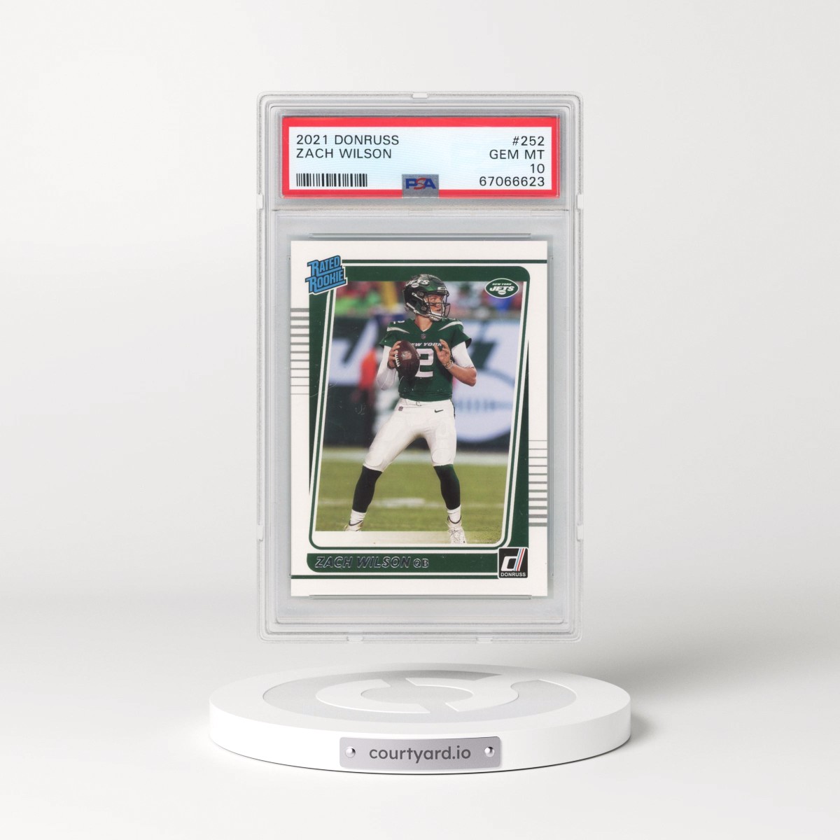 2021 Panini Donruss #252 Zach Wilson (PSA 10 GEM MINT)