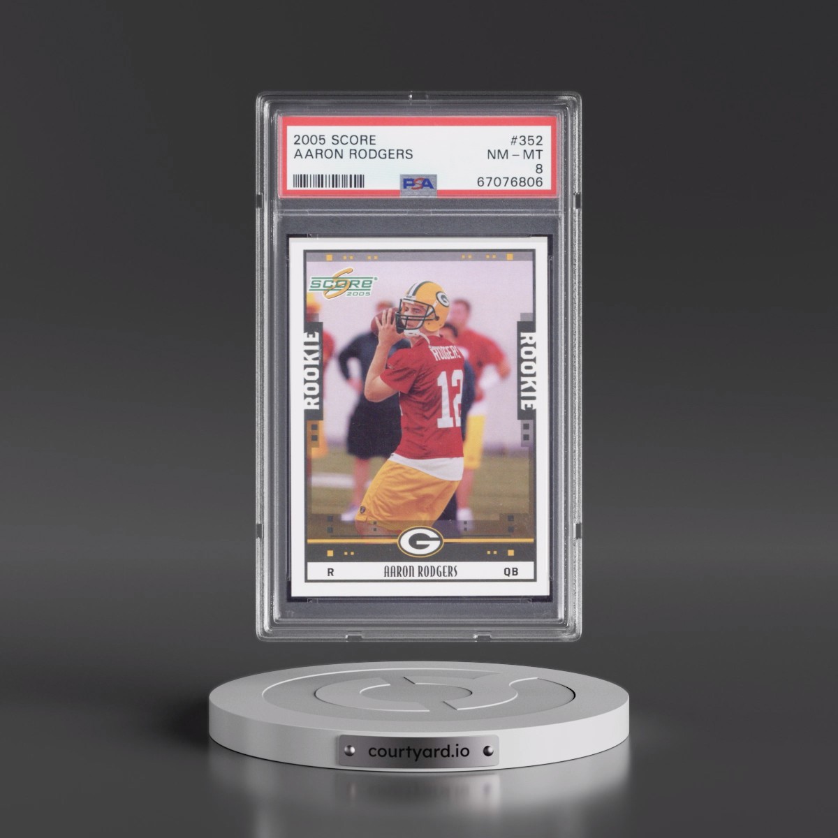 2005 Score #352 Aaron Rodgers (PSA 8 NM-MT)